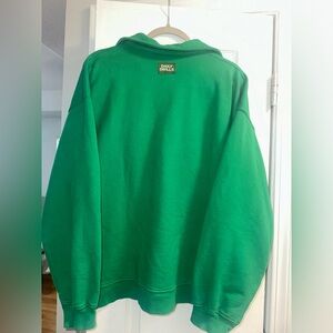 Daily Drills Oversized Collared Crew - Kelly Green